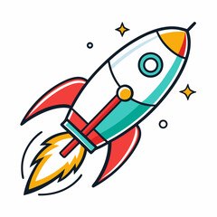 Upward Trajectory Rocket - Growth and Momentum