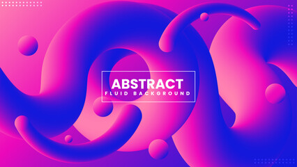 Abstract futuristic liquid gradient mesh fluid vector background with dynamic 3d vibrant neon color curvy shapes.