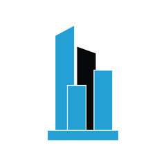 building  logo icon illustration flat