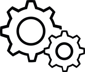 Mechanical gear diagram vector design	