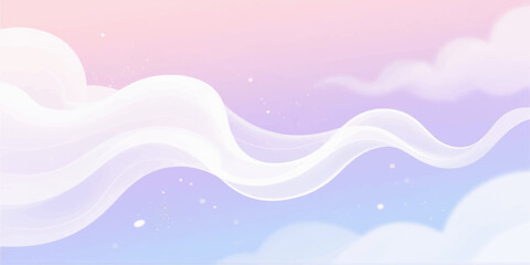 Abstract blue vector background illustration with flowing wave lines and light pattern design