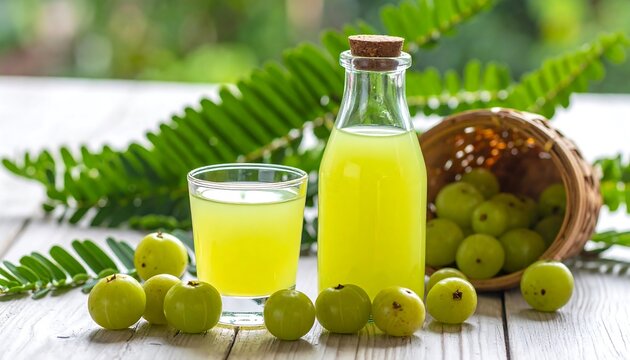 Amla Juice - A Refreshing and Healthy Indian Gooseberry Drink.