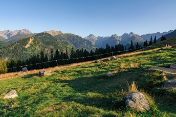 góry Tatry - widok z Rusinowej Polany