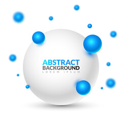 Vector illustration of molecules and particles, perfect for scientific, educational, and technological designs.
