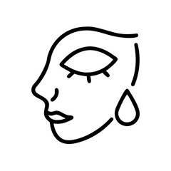 Holocaust a tear drop icon