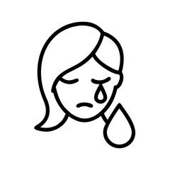 Holocaust a tear drop icon