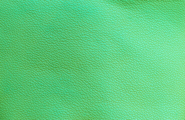 Fototapeta premium Blank green leather texture background, empty green leather pattern background