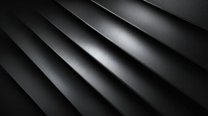 Obraz premium Elegant charcoal black abstract background with subtle diagonal carbon-style stripes