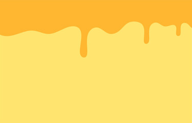 Spilled Melted Cheese Drip. Creamy Cheese Splash Vector Design. Dripping Liquid Cheese. Great for digital ads, packaging layouts, restaurant menus, and pizza graphics
