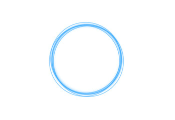 Blue radiant circle PNG with soft glowing halo. Luminous round design enhances elegance and depth in digital artworks. Ideal for backgrounds, abstract compositions, or UI elements.