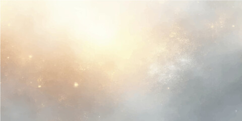 Abstract dark blue sky with sunlight rays peeking through smoke and clouds, creating an ethereal nature background