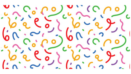Delightful confetti pattern background creates a festive mood for birthday parties, celebrations, and joyful occasions, adding a touch of vibrant fun to invitations, decorations, and designs