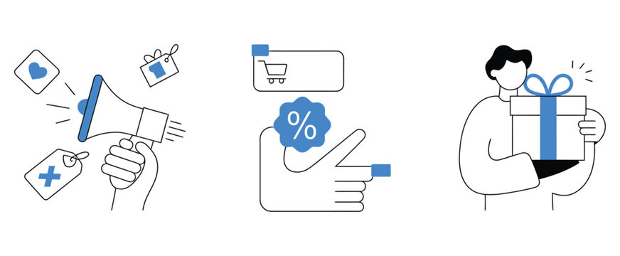 Boost sales with exciting promos and share the love with gifts, perfect for advertising campaigns, social media marketing, e-commerce promotions, and captivating customer engagement strategies