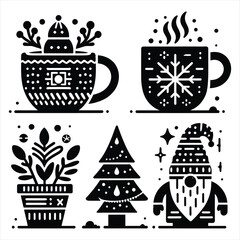 Christmas icon set
