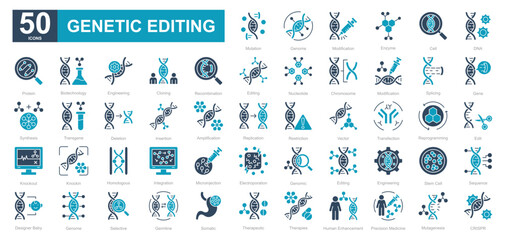 Genetic Editing dualtone iconset