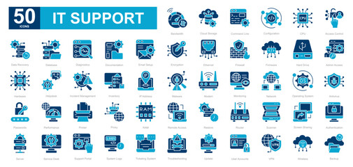 IT Support dualtone iconset
