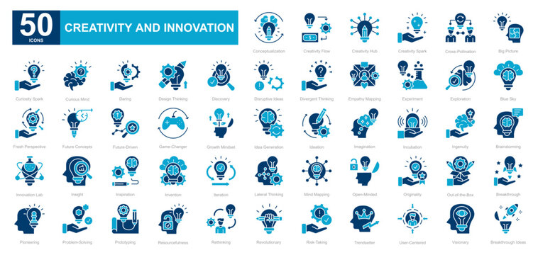 Creativity and Innovation dualtone iconset