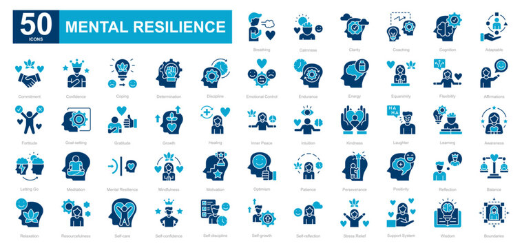 Mental Resilience dualtone iconset