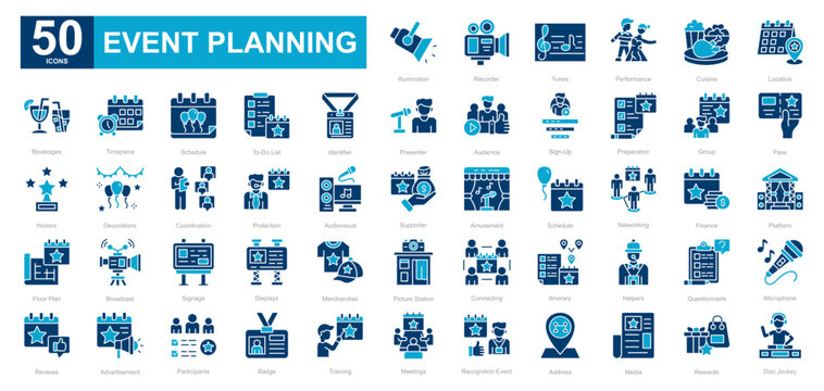 Event Planning dualtone iconset