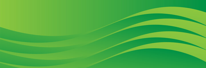 abstract green background with dynamic waves layer