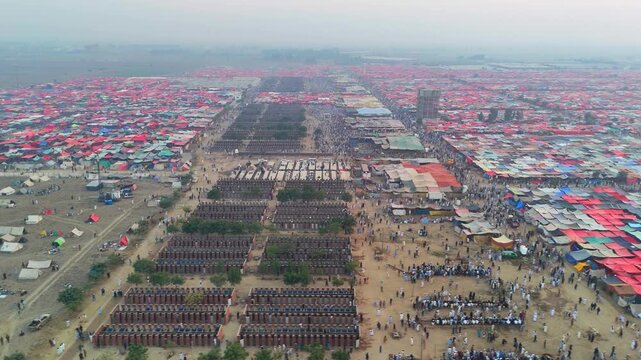 Drone Footage Showing Thousands of People Attending Raiwind Tablighi Ijtema 2025 in Lahore, Pakistan 8 November 2025 ,Raiwind Tablighi Ijtema Bathroom Washroom
