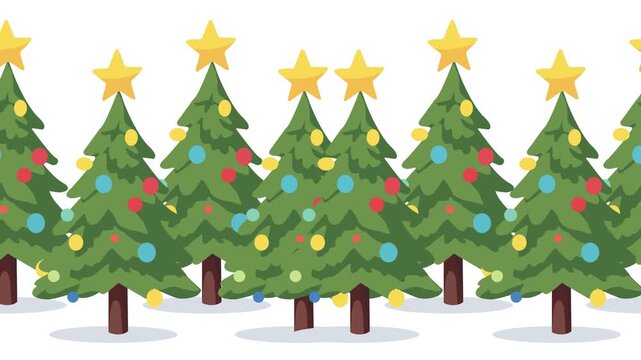 4k Christmas tree background video, Holidays season, december events