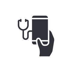 Smartphone Repair Service With Stethoscope In Hand