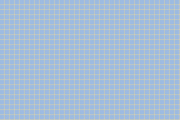 Cute Blue Background Grid Pattern – Yellow Thin Line, Simple Repeating Texture
