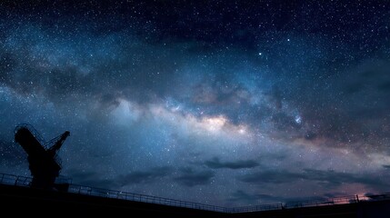 Fototapeta premium telescope in the night