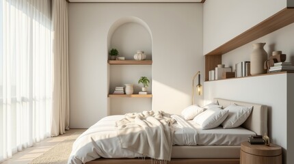 Fototapeta premium bedroom with bed
