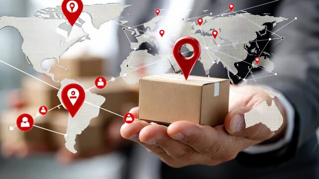 Understanding global logistics through digital mapping and package tracking in a modern business environment