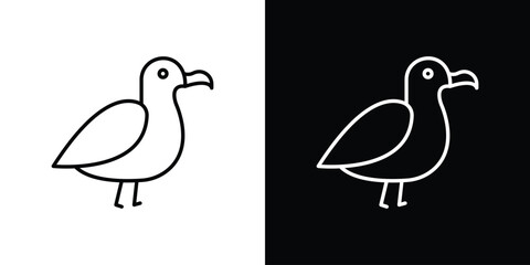Albatross icon - stroke design. pixel perfect editable line icons