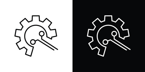 Automation icon - stroke design. pixel perfect editable line icons