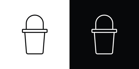 Bucket icon - stroke design. pixel perfect editable line icons