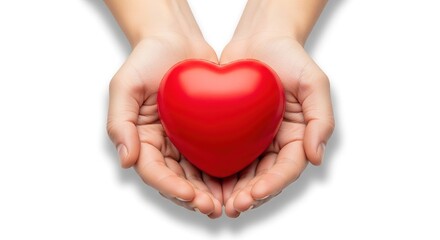 Fototapeta premium Caring Hands, Healthy Heart