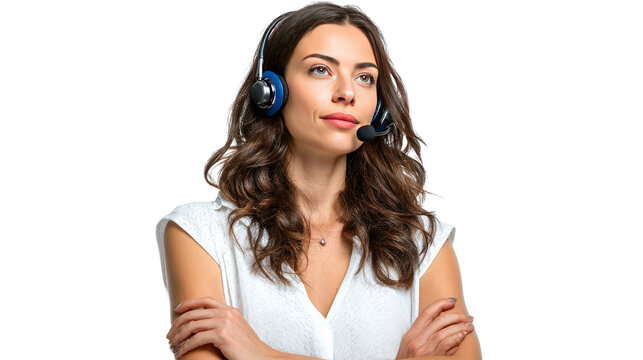 Confident Customer Service Representative: An engaged and approachable customer service representative, radiating confidence while ready to assist and provide exceptional support.