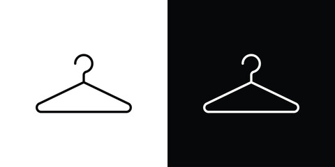Clothes hanger icon - stroke design. pixel perfect editable line icons