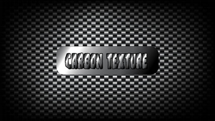 Black and white checkered carbon fiber texture background with a metallic