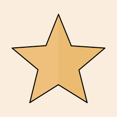 Fototapeta premium golden star icon