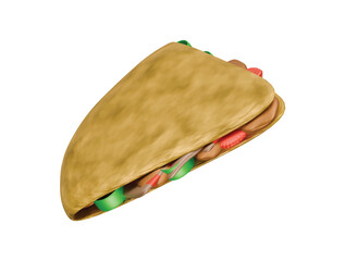 quesadillas icon 3d illustration render