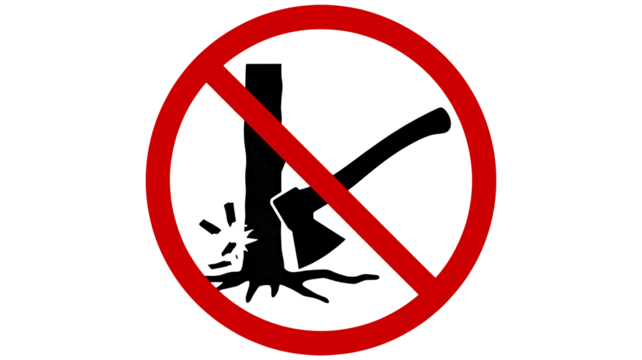 Forbidden silhouette with a red ban symbol overlay, ideal for restriction signs and warnings, promoting safety and compliance in restricted zones