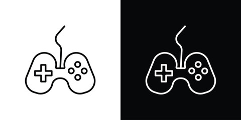 Gameplay icon - stroke design. pixel perfect editable line icons