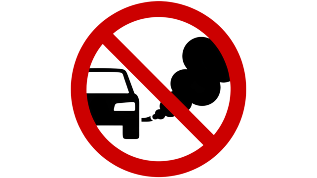 No parking sign with a bold red circle and slash, conveying a clear message of prohibition and restriction for transportation safety regulations