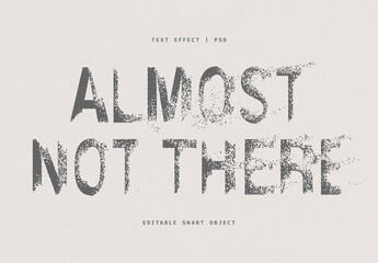 Grainy Dissolving Text Effect