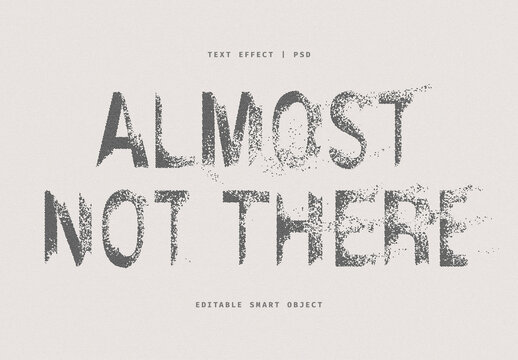 Grainy Dissolving Text Effect