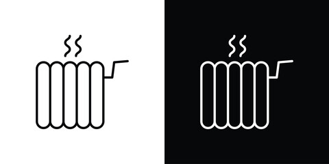Heat icon - stroke design. pixel perfect editable line icons
