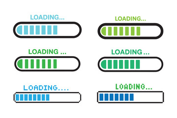Colorful Loading Progress Bar Collection