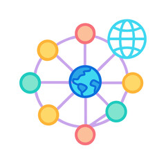 Business Network Connection Icon