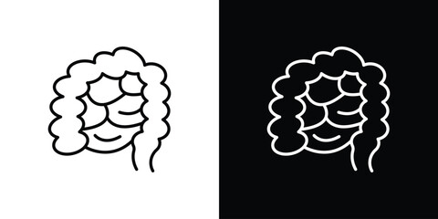 Large intestine icon - stroke design. pixel perfect editable line icons