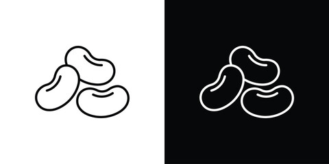 Legume icon - stroke design. pixel perfect editable line icons